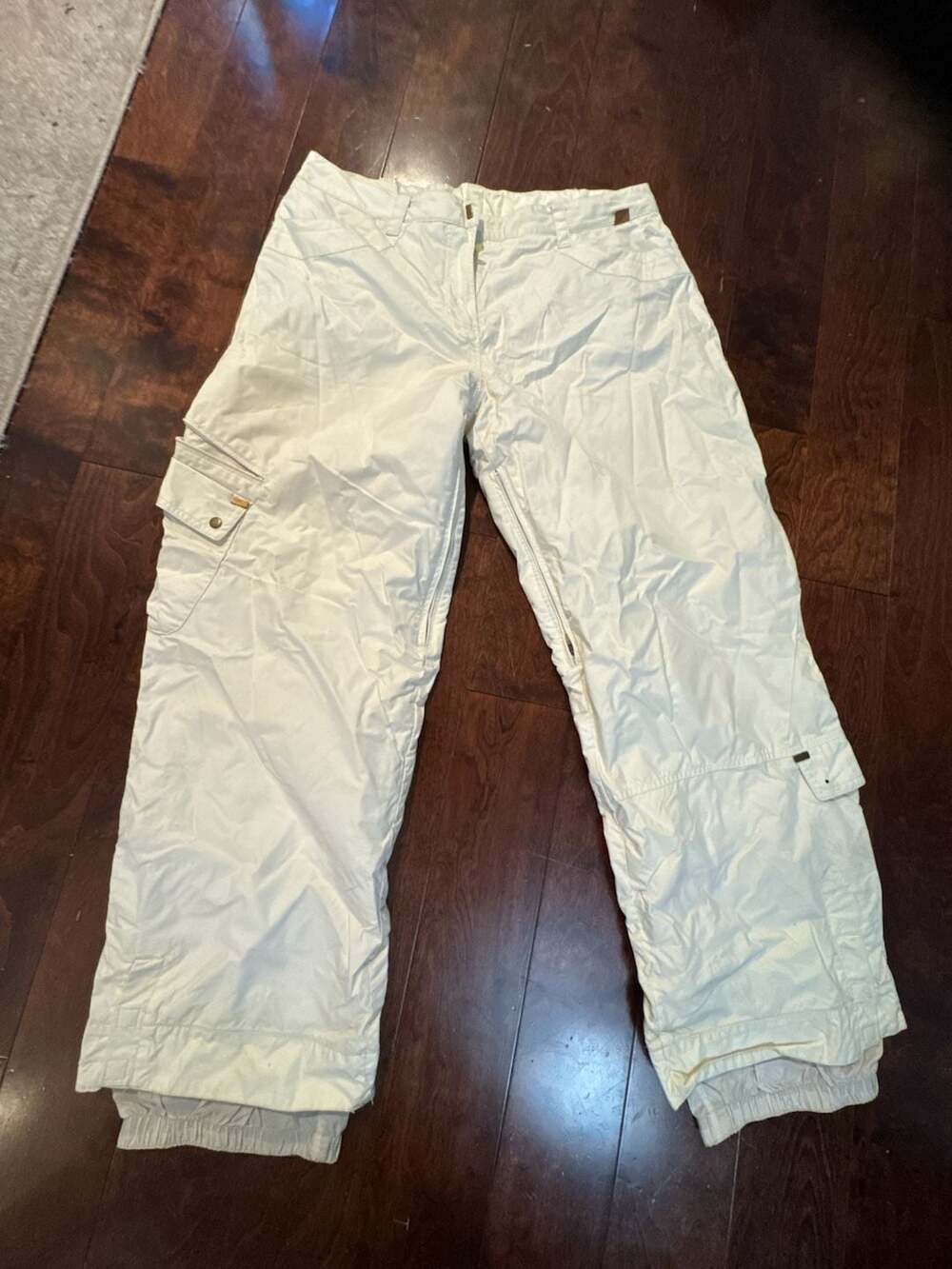 Obermeyer White Cargo Snow Pants Size 14